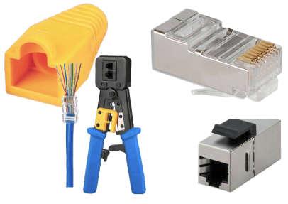 Connettori ethernet - Pinze crimpatrici - Adattatori