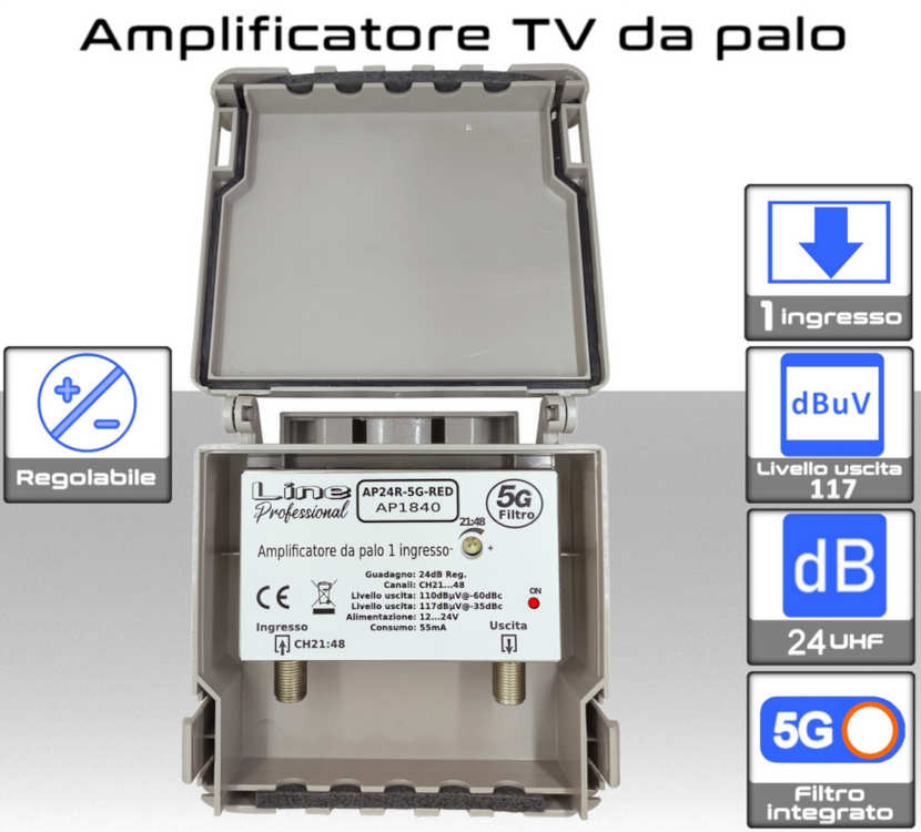 AMPLIFICATORE TV DA PALO AMPLIFICATORE TV DA PALO