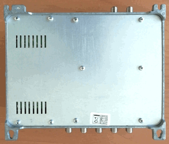 Fondo del centralino TV in pressofusione