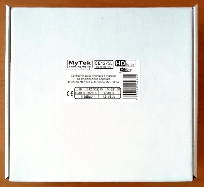 Confezione centralino TV pressofuso