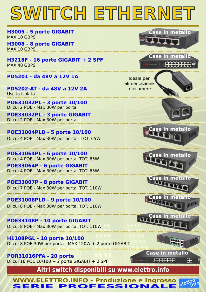 Switch Ethernet Professionali