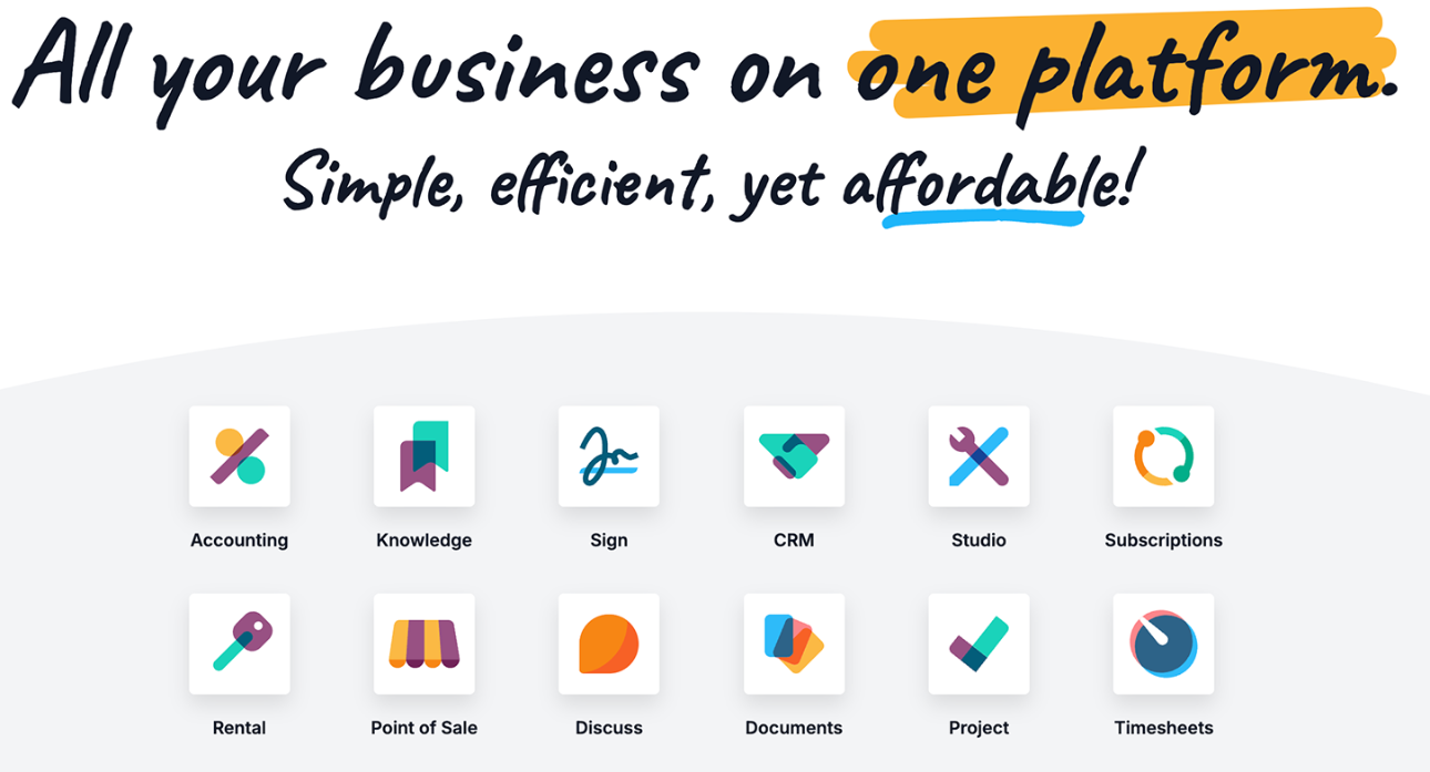 Centinaia di APP disponibili per ODOO