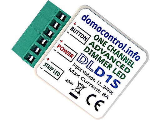Dimmer LED 1 canale con funzionalità avanzate - Timer - Rampe soft - Luci scale