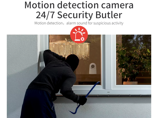 Telecamera WiFi motorizzata per la protezione dei tuoi ambienti. Registra gli intrusi ad alta qualità