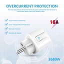 Presa Smart WiFi TUYA con Monitoraggio della potenza consumata - Max 16A