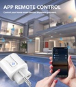 Presa Smart WiFi con Monitoraggio della potenza consumata Max 16A