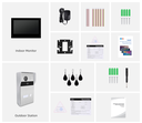Contenuto Kit Videocitofono 2 Fili 7" Touch IPS Bianco RFID Tuya