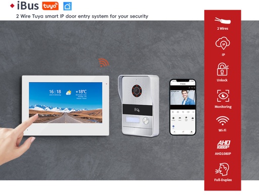 Videocitofono 2 Fili Completo TUYA