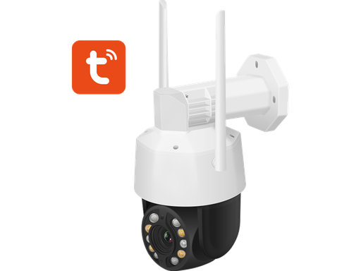 Telecamera Speed Dome WiFi 5MP con Zoom 20X: Audio, Full Color, SD & Protezione IP66 - APP TUYA