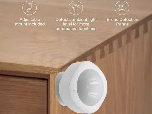 Staffa montaggio orientabile e ampio angolo apertura Sensore Movimento PIR