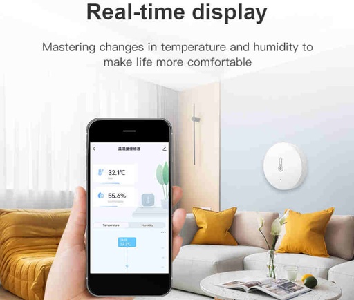 Sensore Intelligente di Temperatura e Umidità ZigBee - Compatibile TUYA