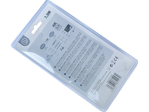 Cavo HDMI 4K@60Hz Versione 2.0 - Lunghezza 1.5m - In blister
