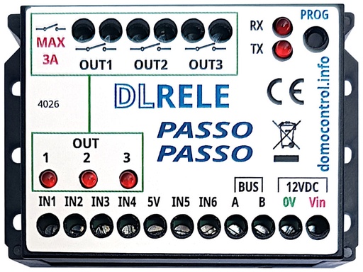 3 Rele Passo Passo Multifunzione