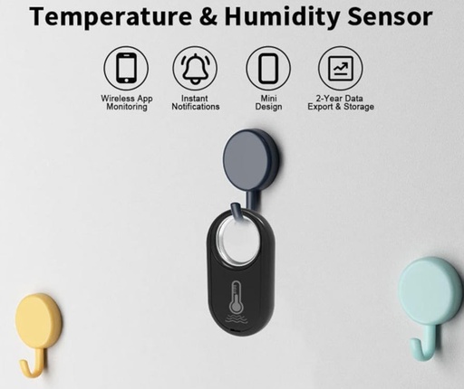 Sensore di Temperatura e Umidità Bluetooth Tuya con Alimentazione a Batteria CR2032