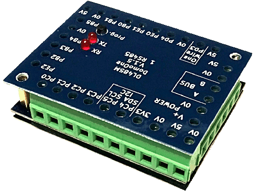 Scheda di Espansione I/O con RS485 e Protocollo Modbus - 12 I/O, I2C, OneWire con Contenitore Integrato