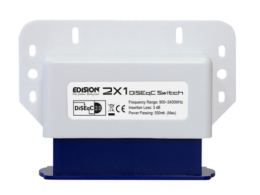 Switch DiSEqC 2x1 EDISION Dual Feed con un Solo Cavo