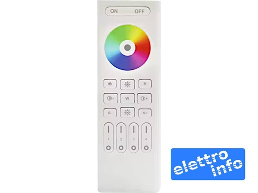 Telecomando Dimmer LED 4 Zone e 5 Canali - Compatibile Tuya (RGB / RGBW / CCT)