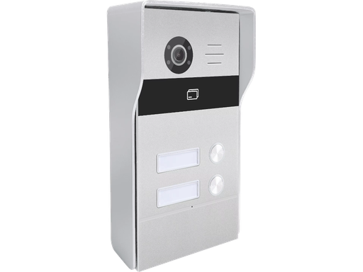 Videocitofono TCP/IP - Unità esterna con 2 tasti e con lettore RFID compatibile TUYA