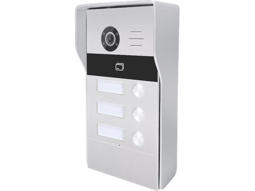 Videocitofono TCP/IP - Unità esterna con 3 tasti e con lettore RFID compatibile TUYA
