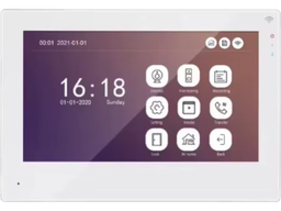 [V2MA] Monitor videocitofono 2 FILI 7" BIANCO IPS Touch