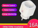 Smart Socket con Monitoraggio della potenza consumata - Max 16A - App TUYA
