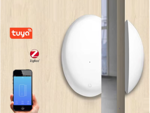 Sensore magnetico Apertura Porta / Finestra ZigBee - Batteria CR2032 - App TUYA
