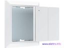 Supporto quadrato bianco a parete per PULSANTI Wireless