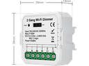 Dimmer LED con TRIAK a 2 uscite - Max 150W per uscita - App TUYA
