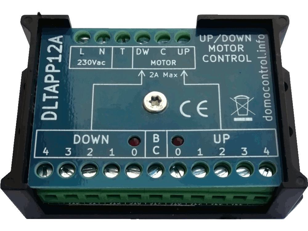 DLTAPP12A - Motor management control unit for rolling shutters and awnings - Lowered height