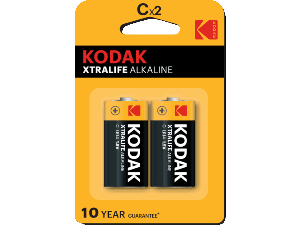 Kodak XTRALIFE alkaline C battery (2 pack)