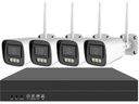 Kit NVR WiFi con 4 Telecamere 3MP Bullet Full Color con Audio TUYA