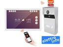 Videocitofono 2 Fili WiFi con Monitor 10 Touch, Telecamera 2MP, Riconoscimento Umano, Base in Metallo e Lettore RFID App Tuya Smart