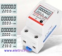Contatore Misuratore di Energia Monofase Digitale - Montaggio su Guida DIN