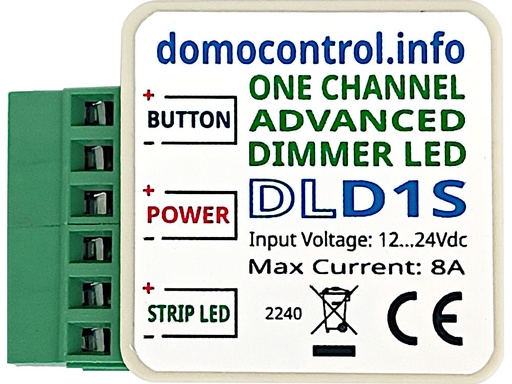 12-24V 1-Channel Programmable LED Dimmer with Timer and Staircase Lights