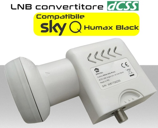 LNB dCSS a 1 Uscita per Parabola Compatibile Sky Q Offel