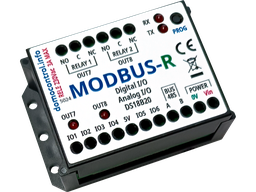 Centralina RS485 con Protocollo Modbus - 6 I/O e 2 Uscite a Relè Deviatore