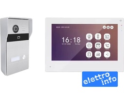 [V2KA] Kit Videocitofono Smart WiFi Tuya a 2 Fili con Monitor 7" e Accesso RFID
