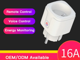 [STWR1H] Smart Socket con Monitoraggio della potenza consumata - Max 16A - App TUYA