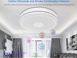 Sensore Rilevatore Duale Fumo e Monossido di Carbonio WiFi TUYA a Batteria