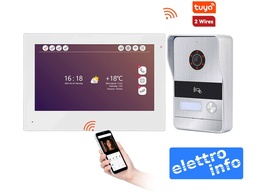 [V2KC] Kit Videocitofono Smart WiFi Tuya a 2 Fili - Monitor 7" Serie Eco-Pro