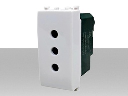 [MSF619B] Presa Elettrica 10A P11 Compatibile Vimar Plana Colore Bianco
