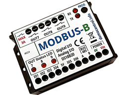 Centralina di Espansione con Protocollo Modbus - 6 I/O e 3 Uscite a Relè 250Vac 3Aac